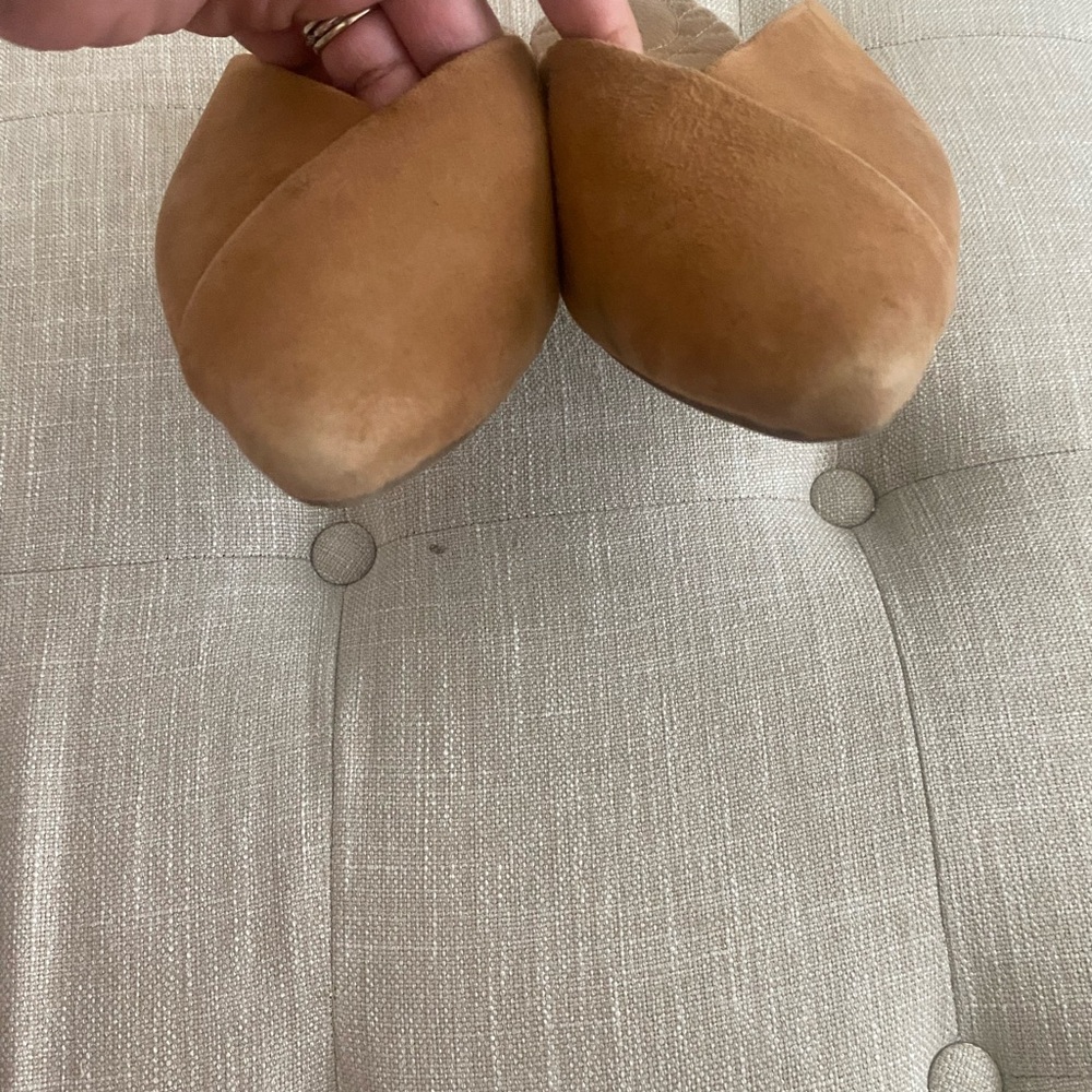 Birdies The Swan tan suede mule flats - Picture 4 of 7